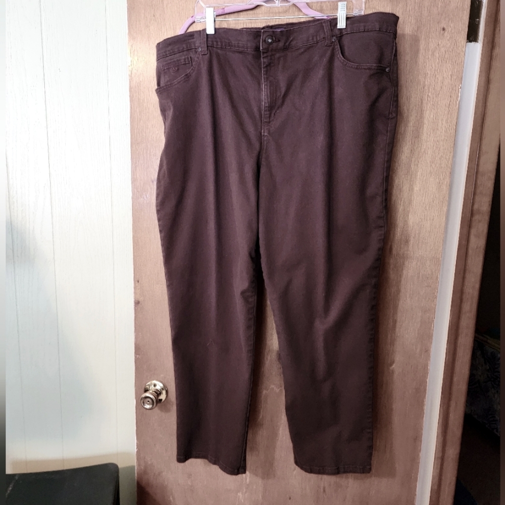 Plus Size Gloria Vanderbilt Amanda Jeans. Brown